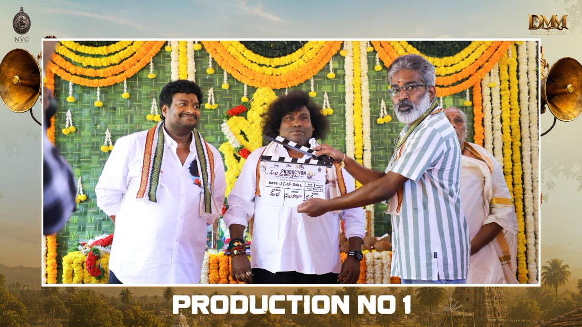 santoshamsuresh's tweet photo. A never-seen-before collab for a sensational FUNFEAST💥😂
#Satya x @iYogiBabu comes together For the FIRST TIME EVER for @Nayavayu & @DMMfilmsofl Production No-1 ❤️🔥
Pooja ceremony & Shoot commences today 🪔✨
@PawanBasamsetti @nag1987_12 @pawanch19 #BabluAju #Kamesh https://t.co/XWdoskyxRe