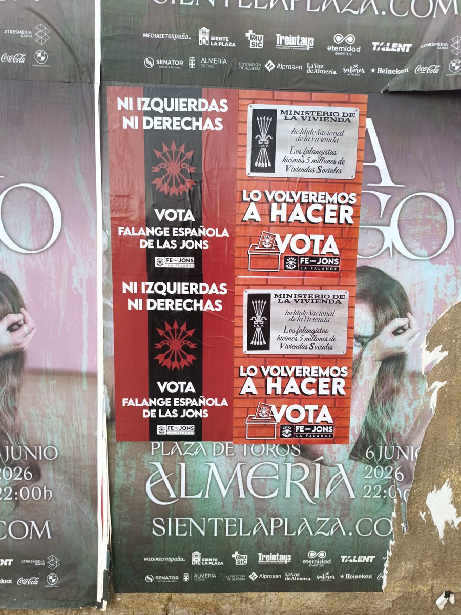 FalangeAlmeria's tweet photo. Por la seguridad de nuestras familias

Por los obreros sin pan que comer

Por los jóvenes sin futuro ni vivienda

¡VOTA FALANGE ESPAÑOLA DE LAS JONS! https://t.co/MNV2CJ9oCF