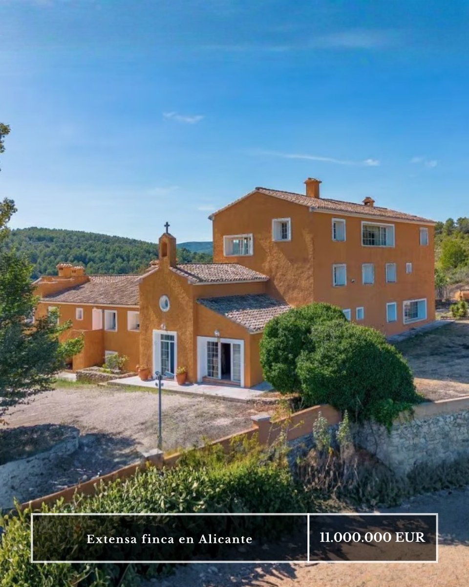 Cocampo_com's tweet photo. 🌿 Finca rústica en venta en la montaña alicantina
📍 Alicante
🌳 400 ha
🍒 15.000 cerezos con riego localizado
🦌 Coto de caza mayor y menor
🏡 Mansión de lujo de 1.500 m²
🏊 Jardín, piscina y vivienda para caseros
💶 11.000.000 €
https://t.co/b4QAeZ0YDG
#fincaenventa https://t.co/NVOjAREB9B
