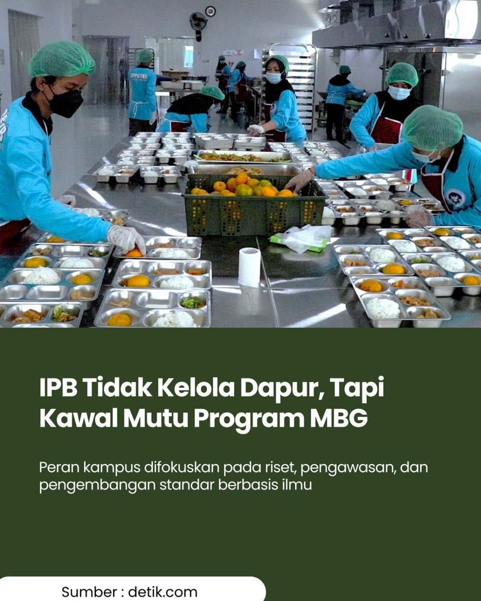flashmbg's tweet photo. Fokus utama IPB diarahkan pada riset, pengendalian mutu, dan pengembangan sistem yang mendukung keberhasilan program secara berkelanjutan.

#cerdasdarimbg #mbglawanstunting #viral https://t.co/D8H07kj3Al