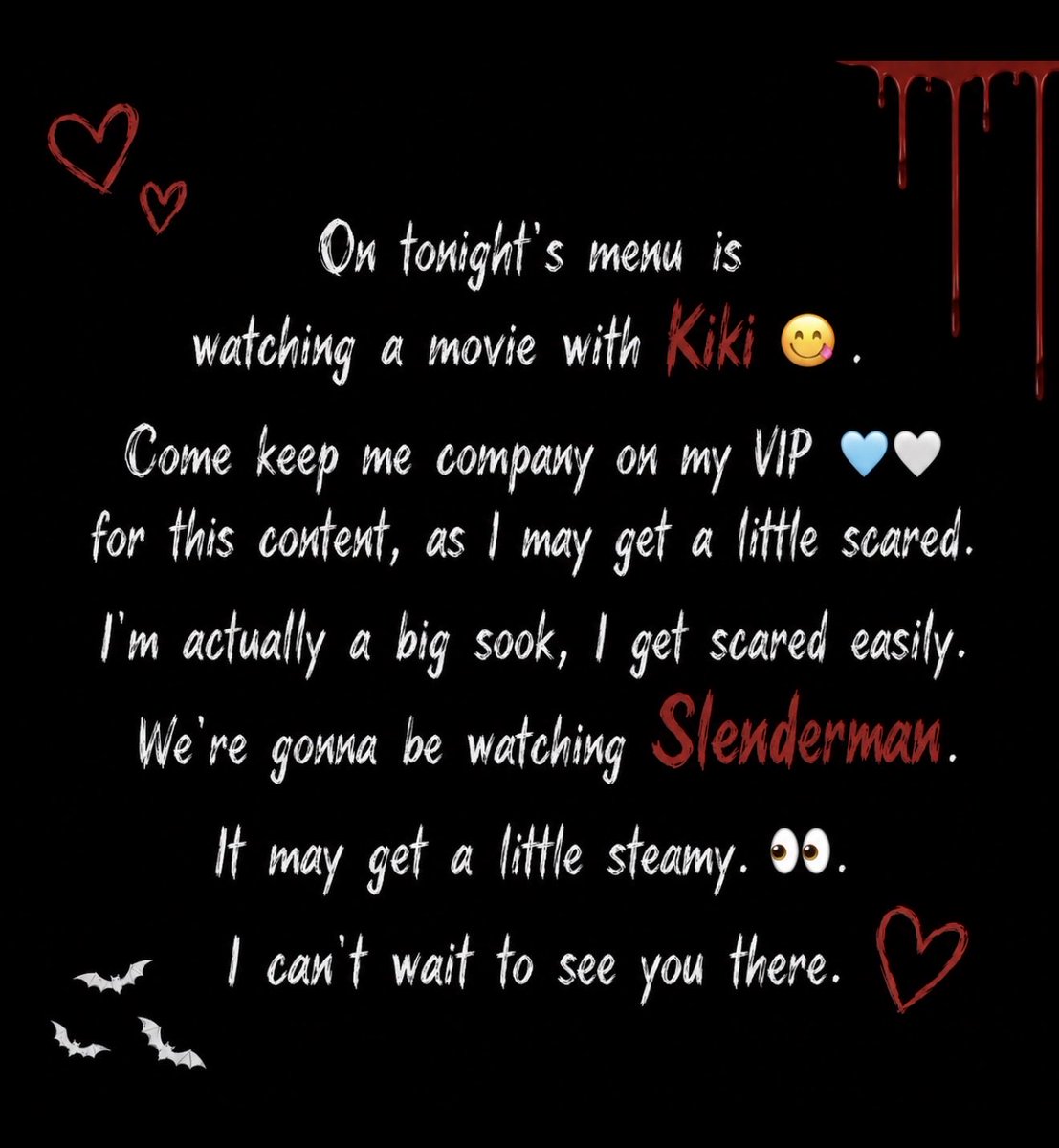 Kikiwreena's tweet photo. Come watch a movie with me on my VIP it may get spicy 😳 https://t.co/huxHhQDwKA