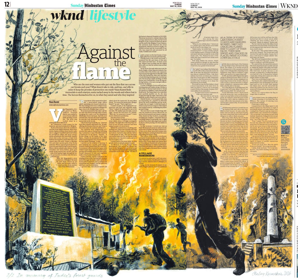 RazaKazmi17's tweet photo. India’s forests are also forests of memory. Hidden within them are forlorn graves, weathered memorials, old bungalows &amp; stories lost to time.

This piece for @htTweets traces the stories of two foresters from another era through forgotten memorials hidden in the woods.

A short🧵 https://t.co/2DWhD6ZgFR