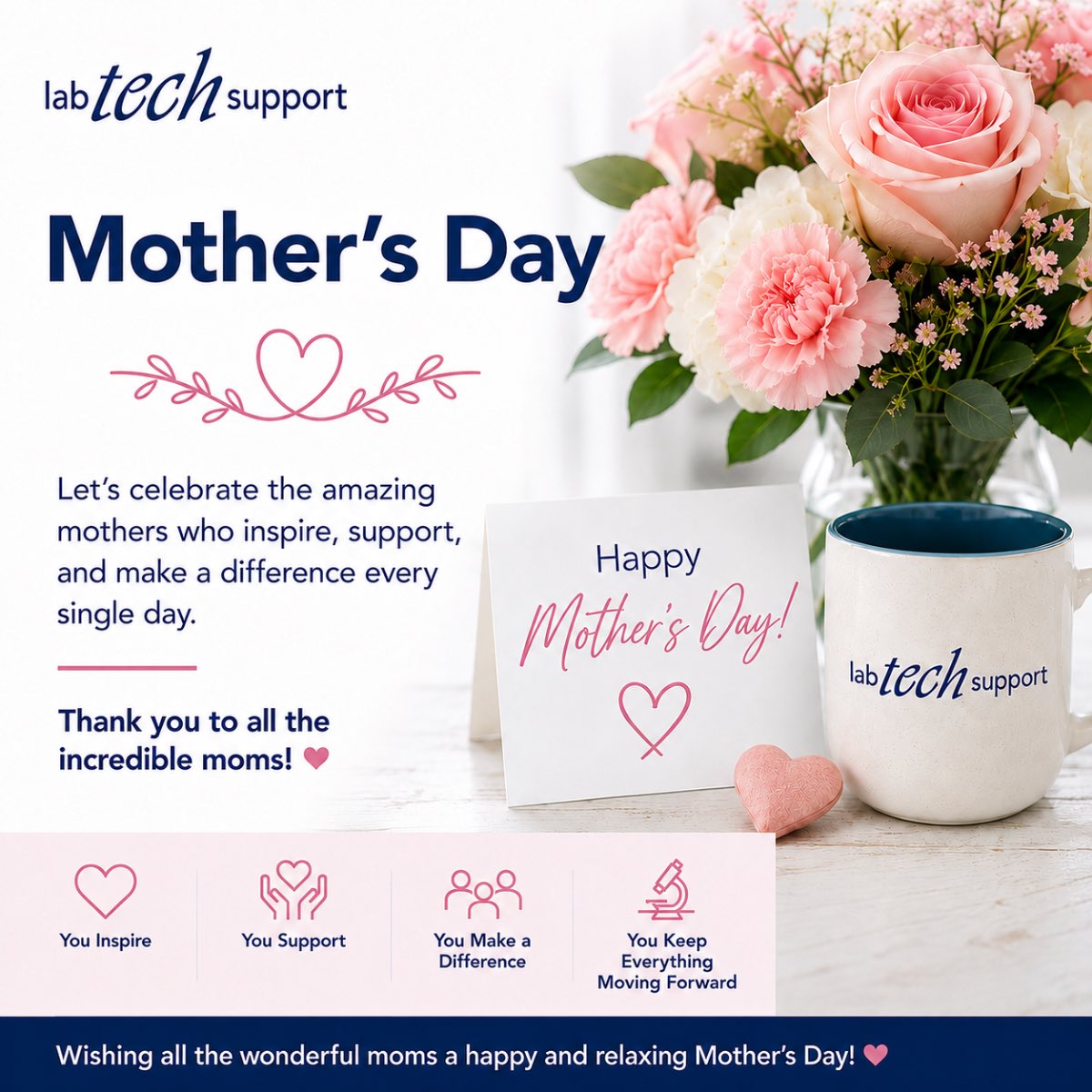LabTech_Support's tweet photo. Happy Motherโs Day to all the incredible mothers around the world ๐ซ
.
#labtechsupport
#mothersday
#celebrate
#2026 https://t.co/b1fDF6szZl