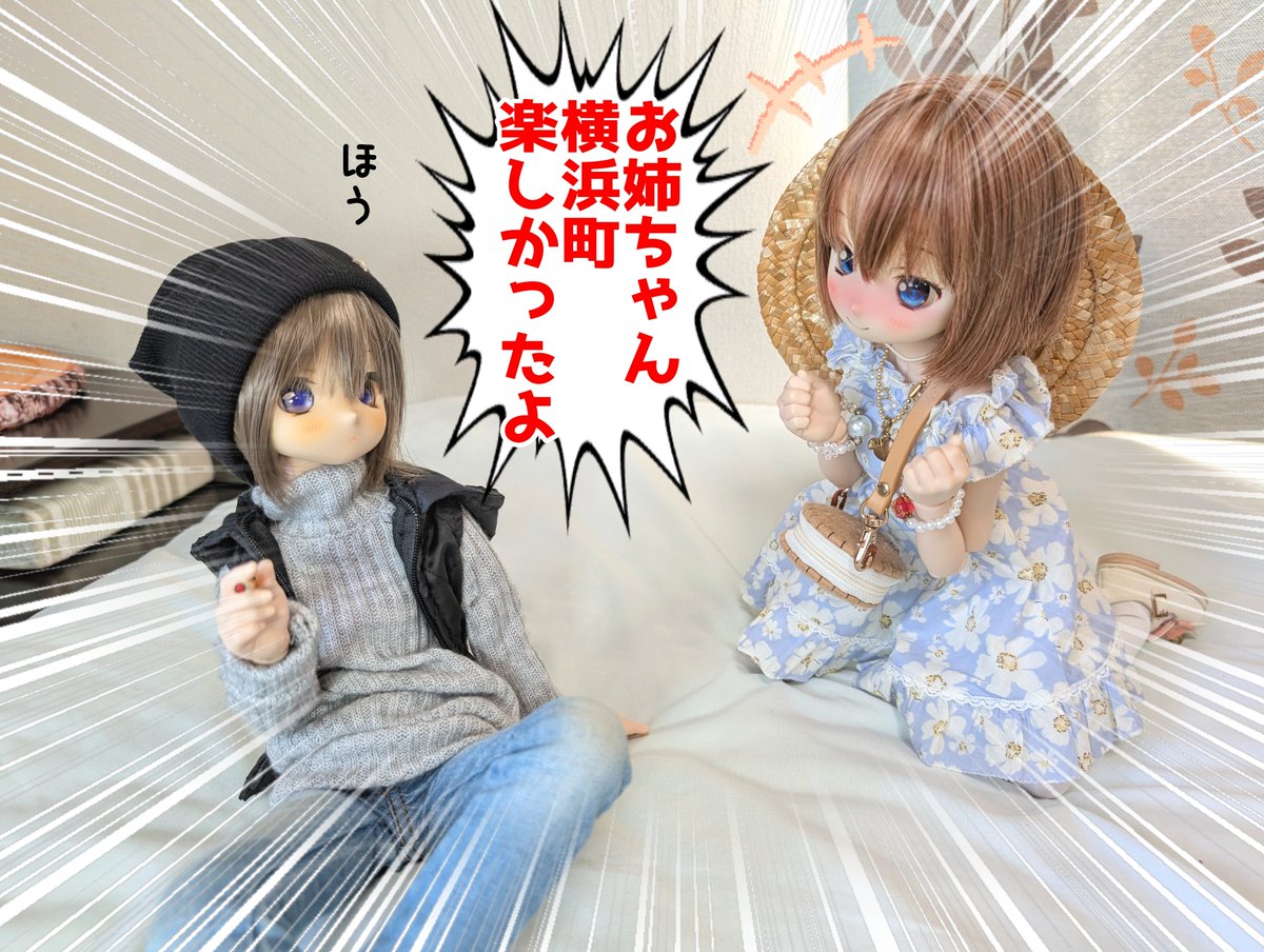帰宅しました🏠️ 帰宅早々、横浜プチ旅行の感動をお姉ちゃんに
