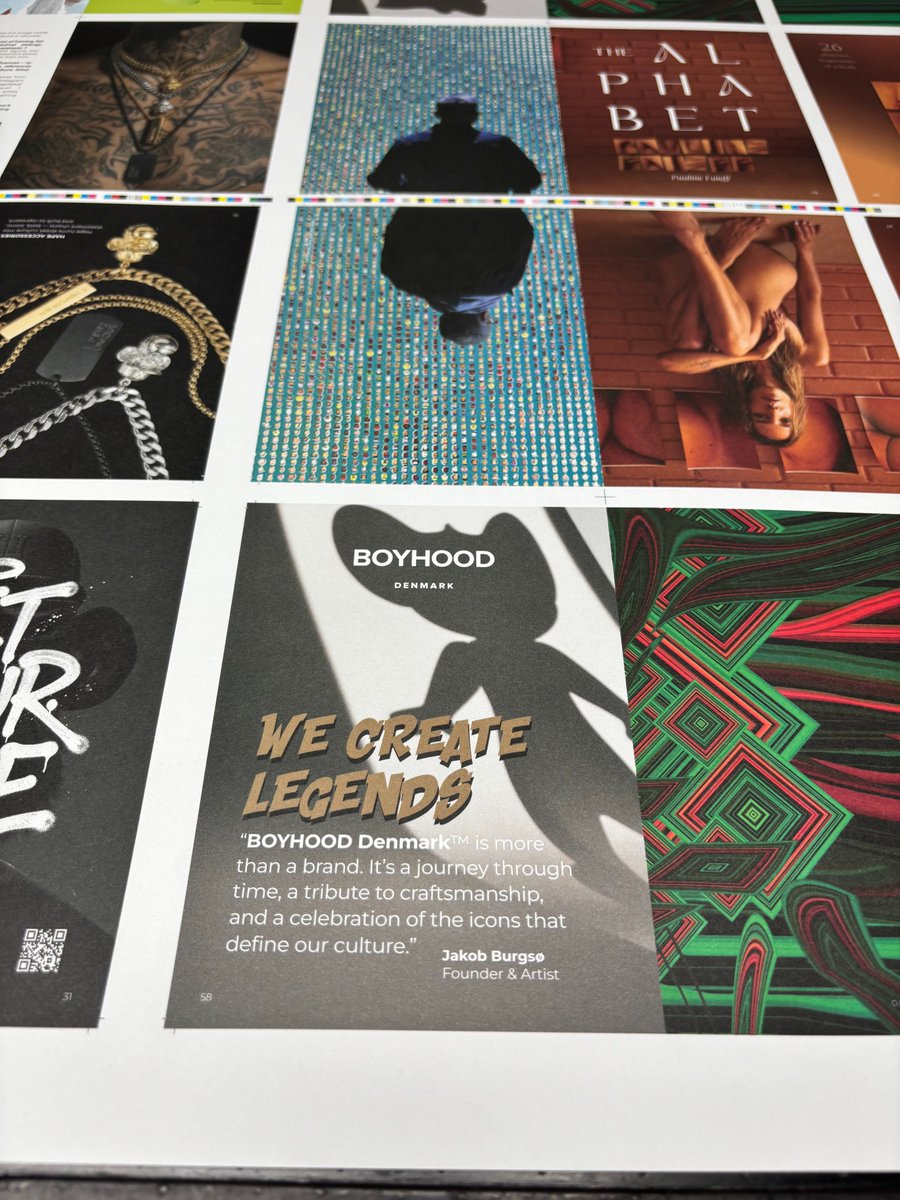 VinyDome75's tweet photo. Print check moments.

UNDX Vol.3 is becoming a real object.

Paper, ink, color, details.

Spotted:
BOYHOOD
@HAPEsocial
@dominoart11
@PaulineFaieff
@horomox
@LoroMasnah

Four covers. 192 pages.
Free issue.

June 4  Launch — @NFCsummit  Lisbon. https://t.co/pkLHK4MVDJ