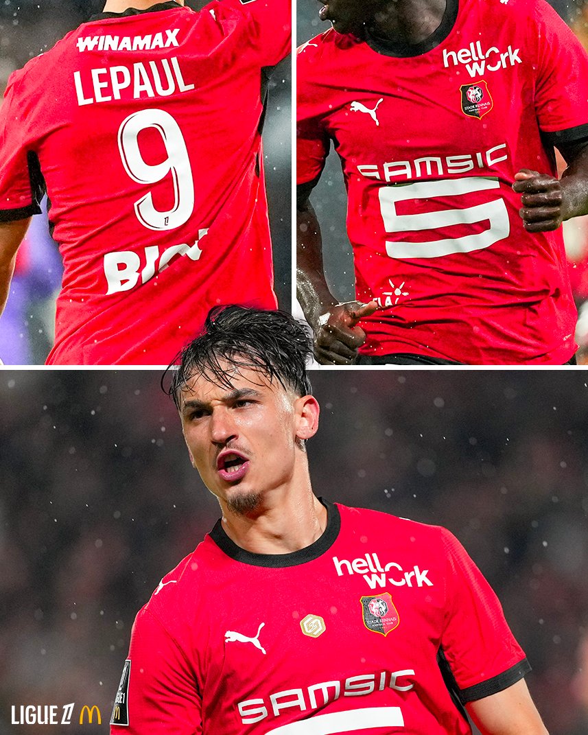 Ligue1's tweet photo. Votre avis sur le nouveau maillot domicile du @staderennais ? 👀❤️ https://t.co/EVkypzvCXl