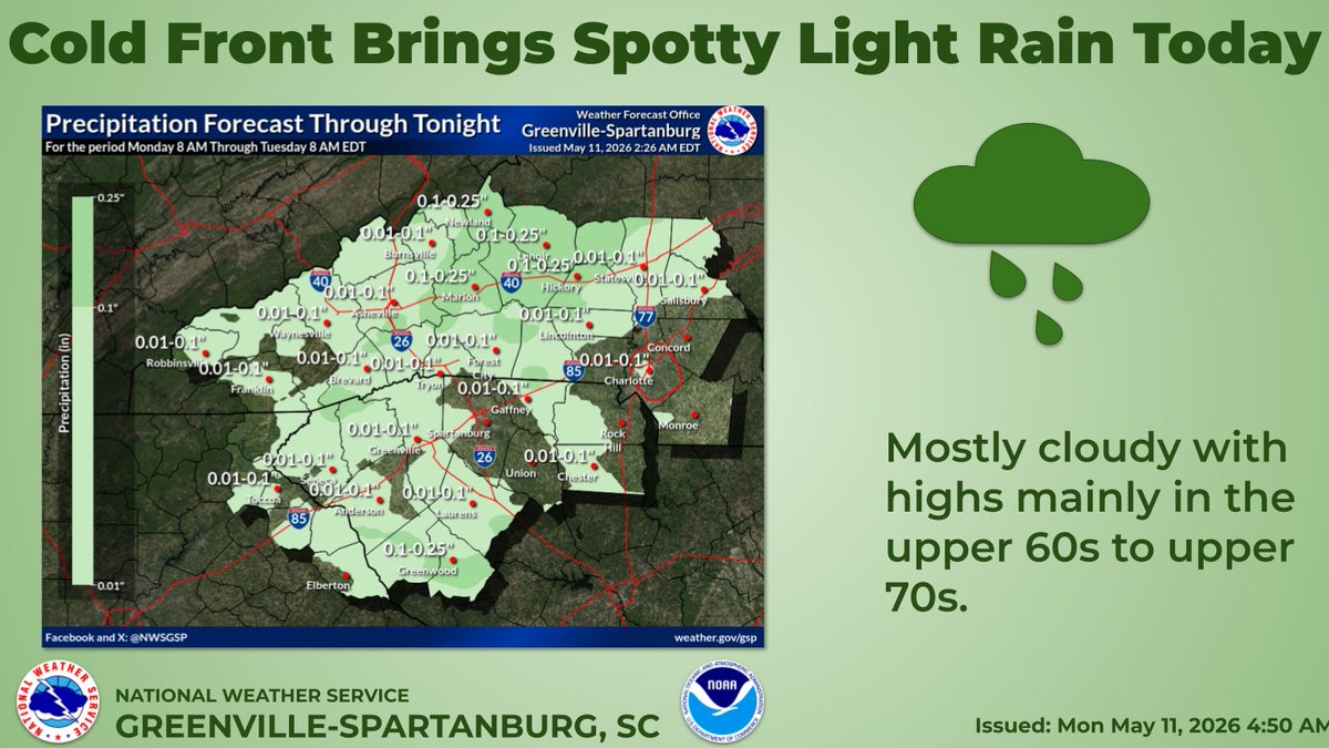 NWS GSP tweet media