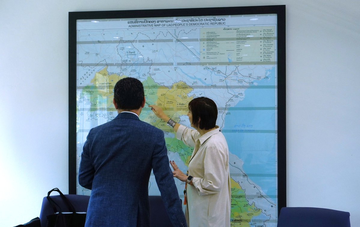 UNDPLaoPDR's tweet photo. UNDP Lao PDR welcomed UNV Executive Coordinator during his visit to Lao PDR 🇱🇦 to discuss the role of UN Volunteers in supporting national development priorities and social inclusion and reaffirm their commitment to strengthening volunteerism.

@UNVolunteers @UNVAsiaPacific https://t.co/9zT5y2xisL