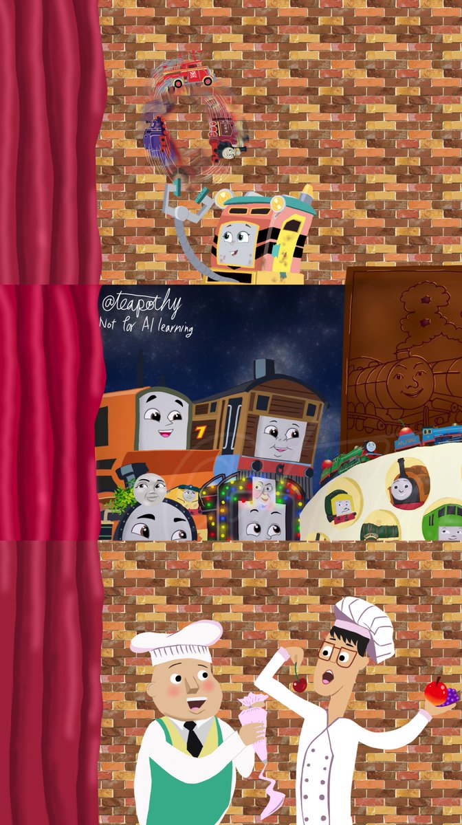 teapothy's tweet photo. せんろは　つづくよ　どこまでも
(タップ推奨)

#RWS80
#THOMAS80 https://t.co/VjZ6jBxV4O