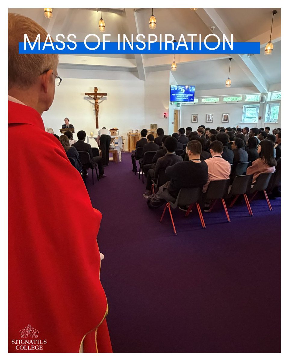 St_Ignatius's tweet photo. We were delighted to welcome Fr Michael Holman SJ to preside over our Year 11 Mass of Inspiration last Tuesday. We hold all of our year 11 students in our prayers as they prepare for the start of their public examinations.

#AMDG https://t.co/1VDNvR0og9