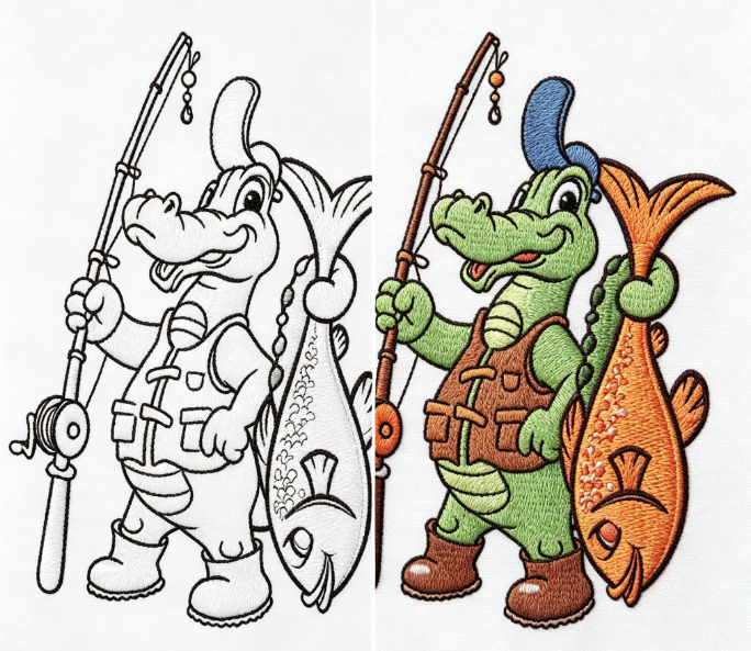 DigitizingEagle's tweet photo. Before vs After Embroidery Conversion 🧵
Original image ➡️ Professional embroidery file
Why it matters:
 Better stitch clarity
✔Cleaner edges
 Optimized for production
Not all images are embroidery-ready — proper digitizing makes the difference

 https://t.co/KhBi0ARt3v https://t.co/TUuda1pBpR