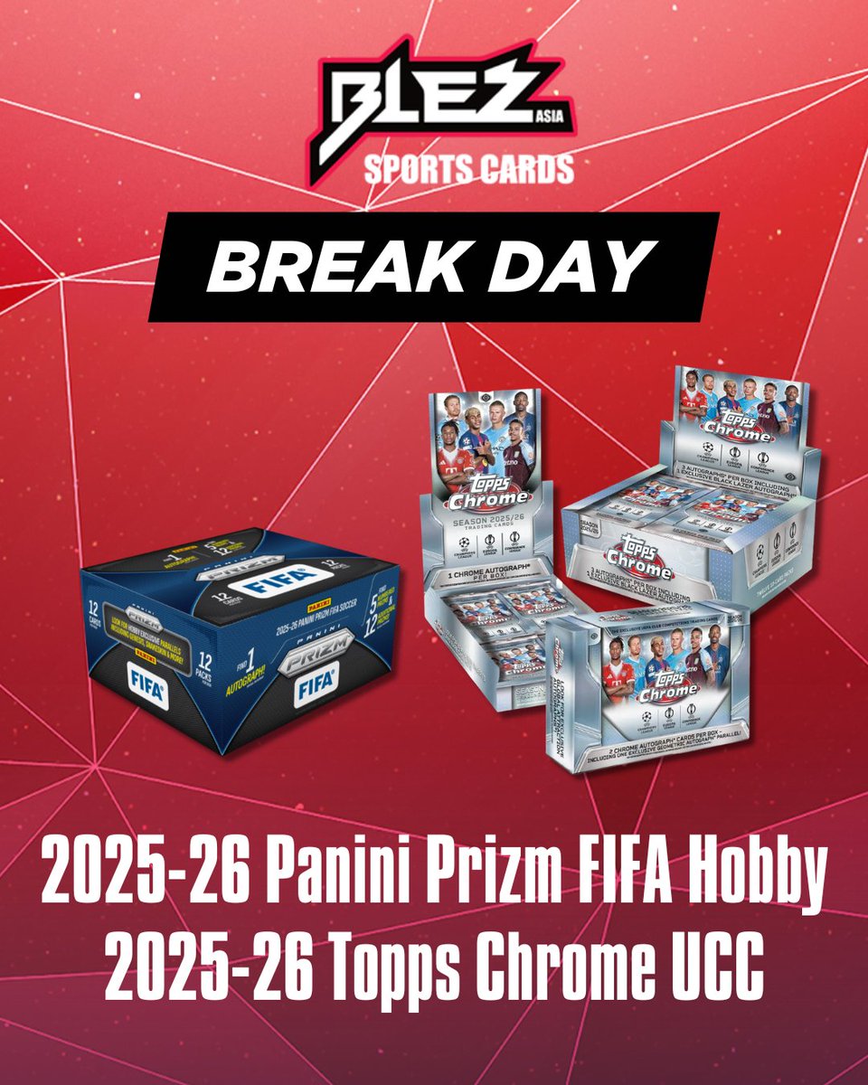 🔥 BLEZASIA GB 🔥 】 本日5/11 18時00分〜配信！ ⚽ 2025-26 Topps
