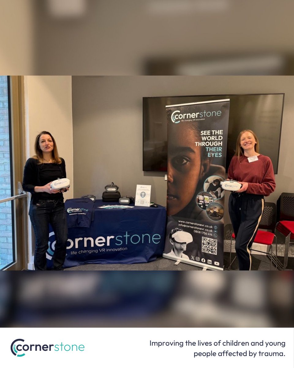 cornerstone_vr's tweet photo. Abby Cooke and Serena Hadi are at CoramBAAF Adoption Conference representing our team, engaging in conversations around how our VR programme can better support practitioners, children and families throughout the adoption journey.

If you’re attending, come and say hello. https://t.co/Sa7hmqq8IA