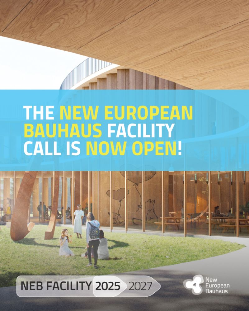 enviropea's tweet photo. 🌍 Appel Horizon Europe – #NewEuropeanBauhaus Facility

101,1 M€ pour soutenir des projets qui réinventent nos espaces de vie : durabilité, inclusion, qualité de vie.

📅 Clôture : 1er décembre 2026
➡️ Toutes les infos : https://t.co/1V5LDY7gTk

#HorizonEU https://t.co/Y0wgJSzvyL