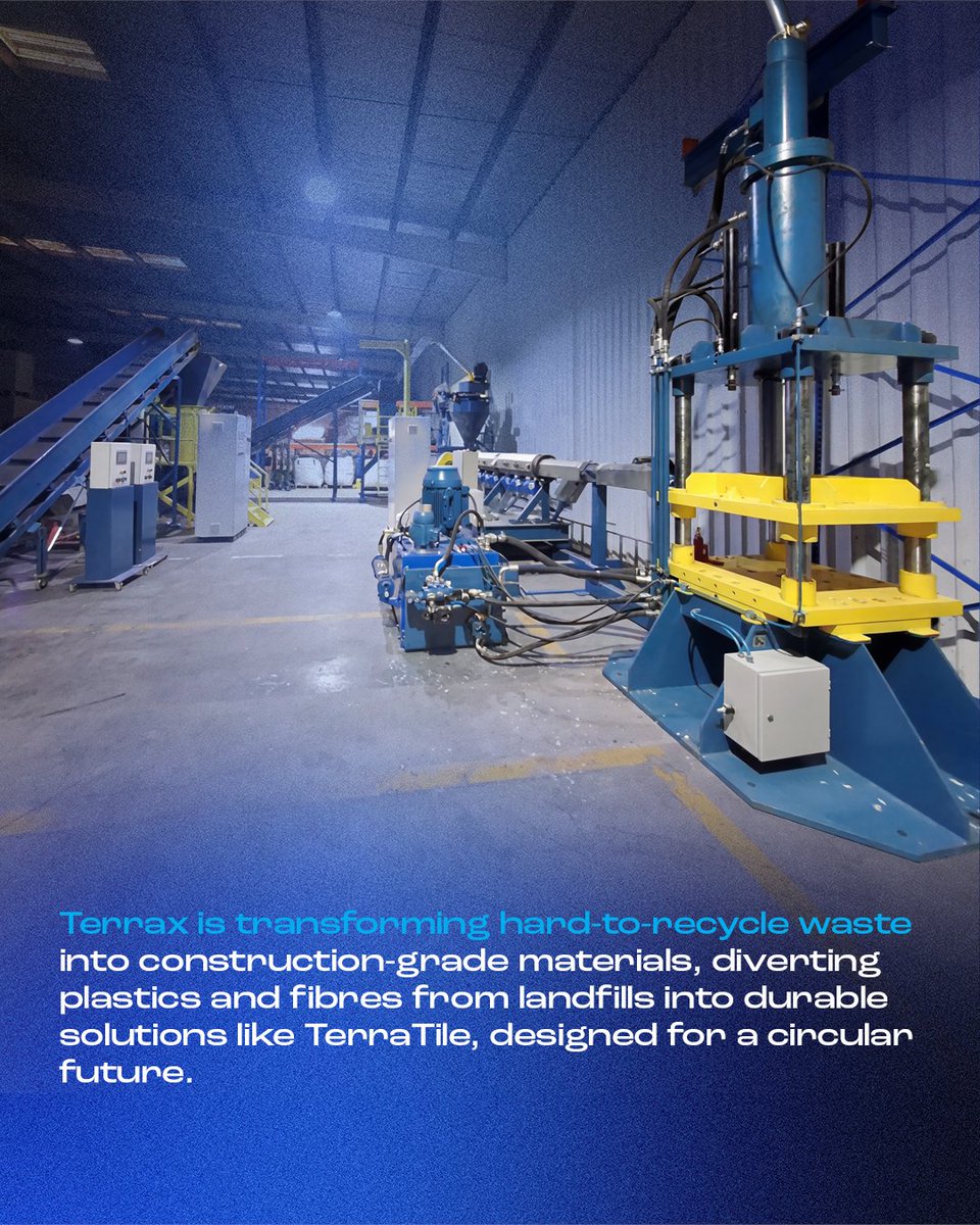 hub71ad's tweet photo. Terrax is featured for its innovative approach to tackling hard-to-recycle waste, transforming mixed materials into construction-grade products.

From landfill-bound plastics to exhibition waste, Terrax is rethinking how the construction industry can build more sustainably through circular solutions.

Read more about how they’re turning waste into opportunity: https://t.co/kXv8Uo5as7

#Hub71 #InAbuDhabi #TechEcosystem