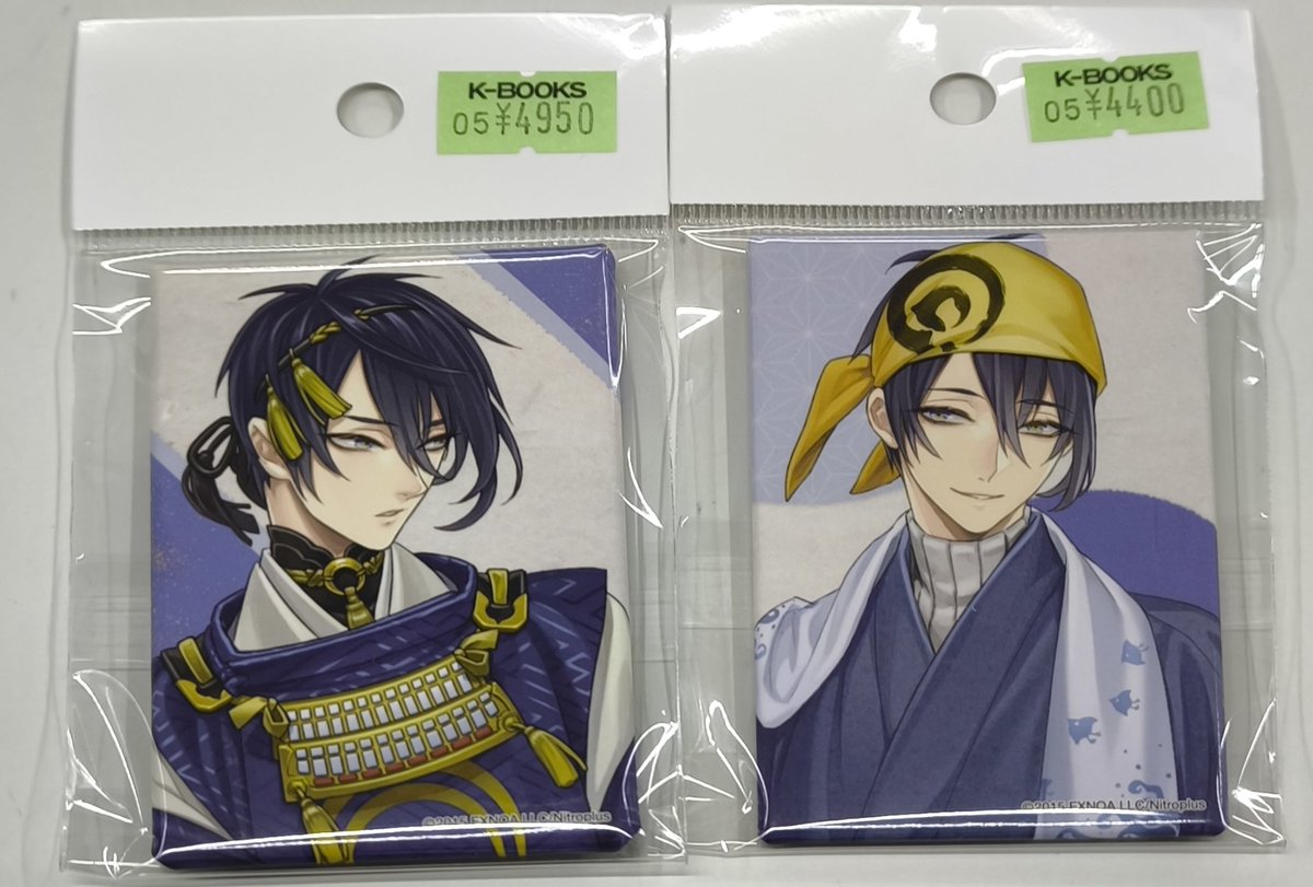 刀剣乱舞 三日月宗近 スクエア缶バッジ 入荷情報】 刀剣乱舞 とうらぶ スクエア缶バッジ 戦闘 内番 🌸三日月