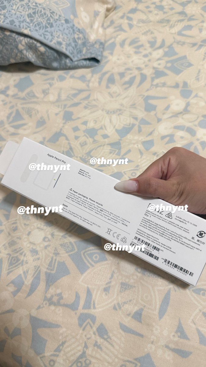 thnynt's tweet photo. ส่งต่อ Apple Pencil Pro 3,200 บาทค่า
ใหม่100% ยังไม่เคยใ้ช้แต่แกะแล้ว ขายเพราะซื้อมาผิดรุ่นค่า T^T ราคาคุยกันได้ค้า

#ส่งต่อ #ส่งต่อปากกาไอแพด #ปากกาไอแพด #ปากกาไอแพดมือ2 #ส่งต่อapplepencil #applepencilมือสอง #ปากกาไอแพด #ส่งต่อไอแพด #applepencilมือสอง #ส่งต่อapplepencil https://t.co/KpM6VnH9QQ