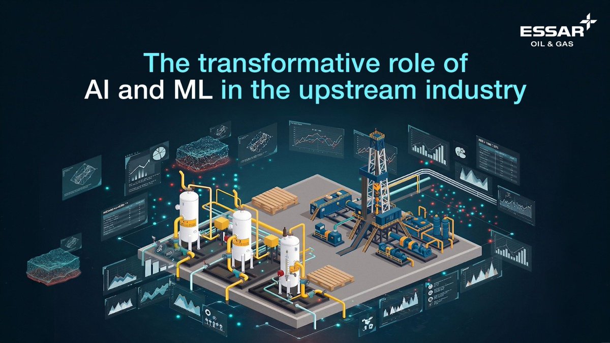 PankajKalra01's tweet photo. Artificial Intelligence and Machine Learning are beginning to reshape how upstream oil and gas sector is evaluated, developed, and operated.

For an industry built on long project cycles, and high capital intensity, the ability to process large datasets, identify patterns, and improve decision-making in near real time is becoming critical.

Across the upstream value chain, AI/ML is changing the nature of work:

- In exploration, it is improving interpretation of seismic and geological data
- In reservoir engineering, it is enabling faster modelling and more dynamic production forecasting
- In drilling and workover, it is helping optimize parameters and reduce non-productive time
- In operations, it is allowing predictive maintenance and more stable production systems

At @Essar_EOGEPL, the focus has been on building internal capability and linking AI/ML directly to operational outcomes.

Our teams across exploration, subsurface, drilling, and operations are being trained to develop and deploy use cases aligned to field-level challenges. These are early applications, but they indicate a clear direction, where data, engineering judgment, and algorithms work together to improve asset performance.

The companies that will lead the technology transition will be those that build capability ahead of the curve, combining domain expertise, technology, and data-driven execution into everyday operations. 

The focus should be on creating an agile, future-ready organization capable of making faster decisions, improving asset performance, and sustaining long-term growth in an increasingly complex energy landscape.

#ArtificialIntelligence #MachineLearning #AI #ML #Data #Upstream #Operations #Energy #OilandGas #CBM