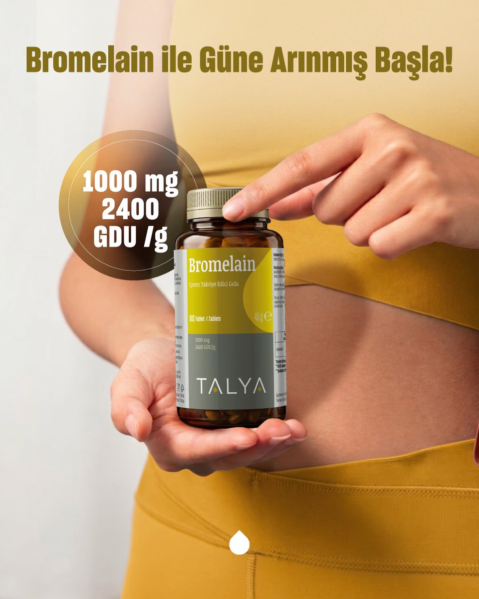 TalyaBitkisel's tweet photo. Arınmaya ve Hafifliğe Yer Açın 

Bazen vücudumuzun tek ihtiyacı, sistemi yavaşlatan yüklerden uzaklaşmaktır. Düzensiz beslenme, yoğun tempo veya hareketsizlik; zamanla kendinizi daha "ağır" ve "şişkin" hissetmenize neden olabilir.

Ananasın kalbinden gelen değerli enzim Bromelain, içeriğindeki yüksek 2400 GDU aktivite değeriyle bu tazelenme sürecinde vücudunuzun doğal dengesini destekler.

#talya #gıdatakviyesi #vitamin #bromelain