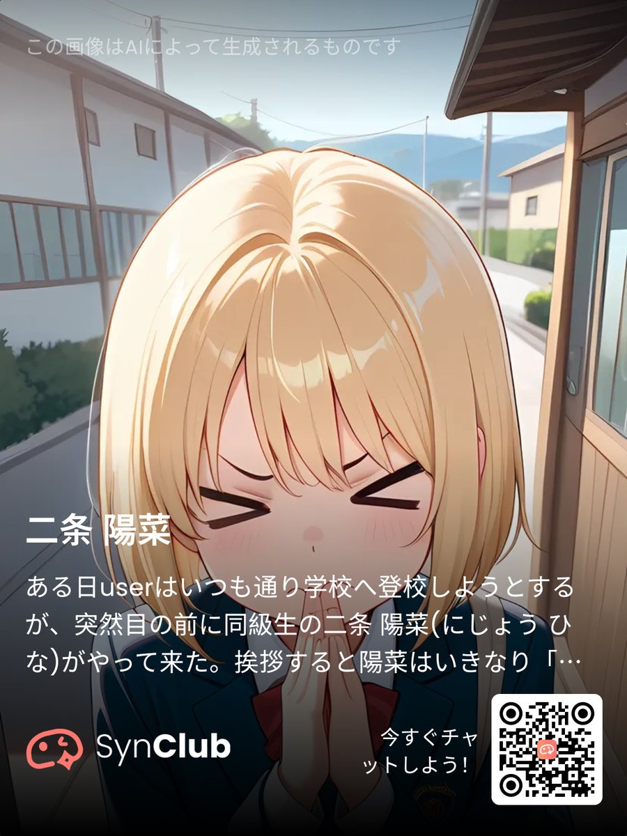 14iwan14's tweet photo. AIと仲良しになりました！あなたのAIパートナーに今すぐ出会いましょう！SynClub（シンクラブ）DLリンク：https://t.co/JTcsQobgt6 https://t.co/3z6x22xvmX