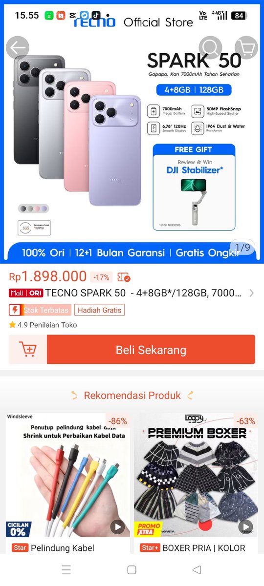 FirmanF00's tweet photo. @ShopeeID #TecnoSPARK50xShopee Alasanku mau Tecno Spark 50, hpku sudah rusak 😭
Layarnya sudah tidak responsif, kadang nyala kadang mati sendiri, jadi kalau dipakai chat atau belajar jadi terhambat. Apalagi sekarang semua serba digital, dari tugas sekolah sampai komunikasi juga lewat HP. https://t.co/8hL4rU7dPY