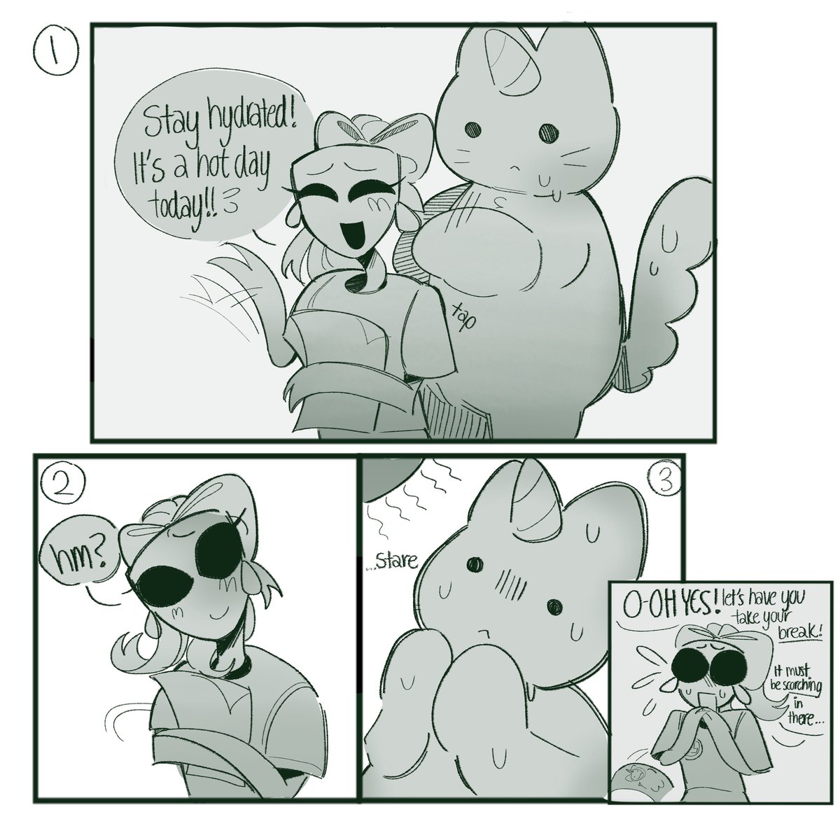 yurikaur's tweet photo. a short little #abstragedy fan comic of @daialune ‘s caineworld au… 𑣲

 #caineworld #tadc #tadcau  [1/3] https://t.co/FvFkptFfYl