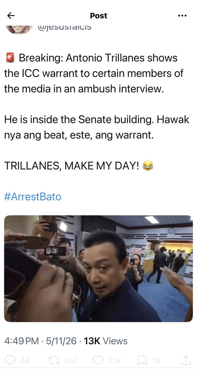diazmineren's tweet photo. Hawak nyo ang beat nyo dyan, o libagin ka, nakaclose ngayon repost at reply buttons mo ano!!! @jesusfalcis ano ikaw nahampas ng beat nyo. Dem0nyo kase kayo kaya kayo natalo https://t.co/w1Etv2wsGW