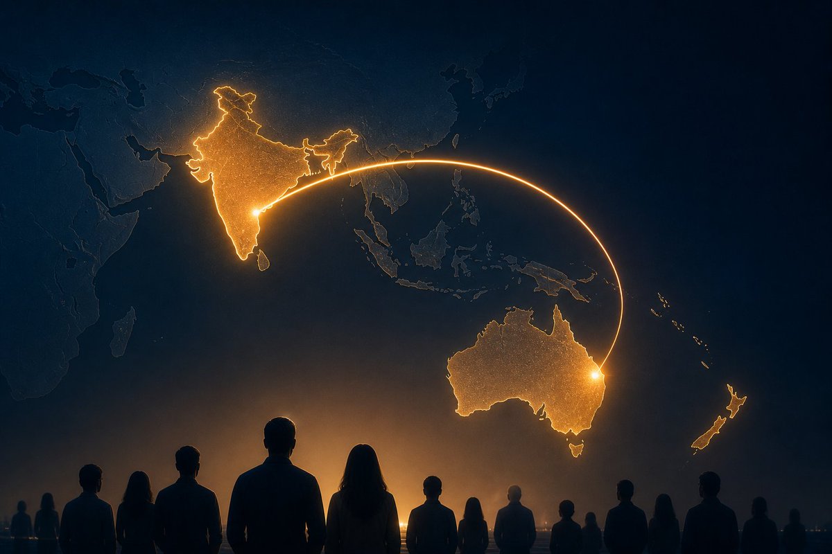 SamvadaWorld's tweet photo. The Indian Diaspora and Australia’s Indo-Pacific Turn

By @AnjSinghg 

India-born citizens are now Australia’s largest immigrant population, which represents a historic demographic change with important ramifications for regional geopolitics, internal politics, and international relations.

Migrants from England, who had dominated the population since colonial times, have been surpassed for the first time in more than a century, signifying Australia’s shift from a Eurocentric identity to a more Indo-Pacific orientation.

Skilled migration from India improves human capital and increases economic interdependence between Australia and India, especially in industries like IT, healthcare, and education.

Read more: https://t.co/ryLqAlfAXT

 #Australia #India #Migration