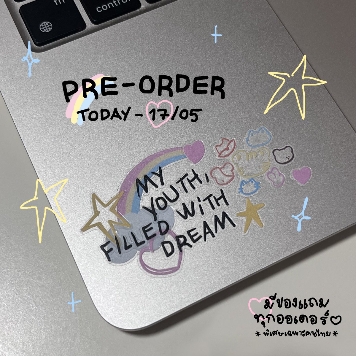 𐙚 ควีนเน้ก 🦋ྀི pre-order stickers 📍 tweet media
