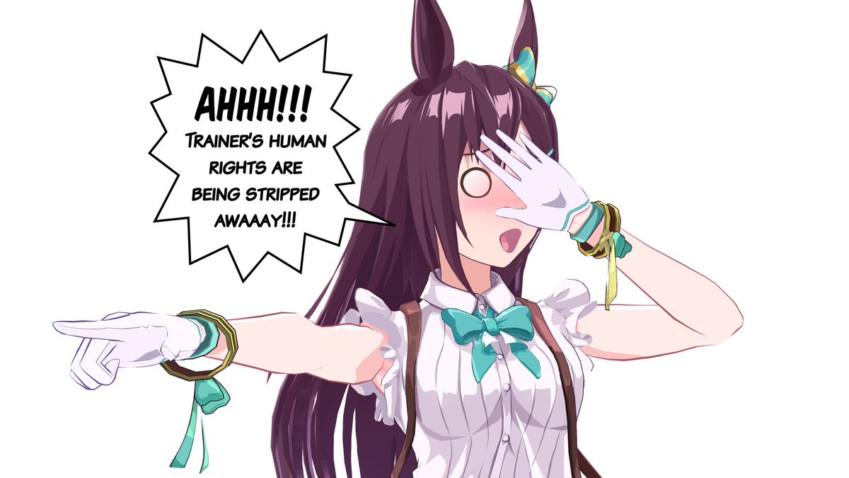 HansTNO's tweet photo. Human rights?
In Tracen Academy?

#umamusume https://t.co/PnQkyFQ09q