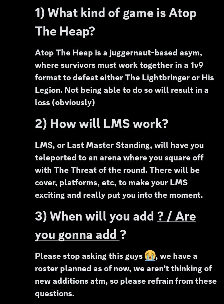 AtopTheHeap's tweet photo. A lil faq by the wonderful Lupin! Answering some decently common questions from the discord server! https://t.co/TjBzeVtkPp