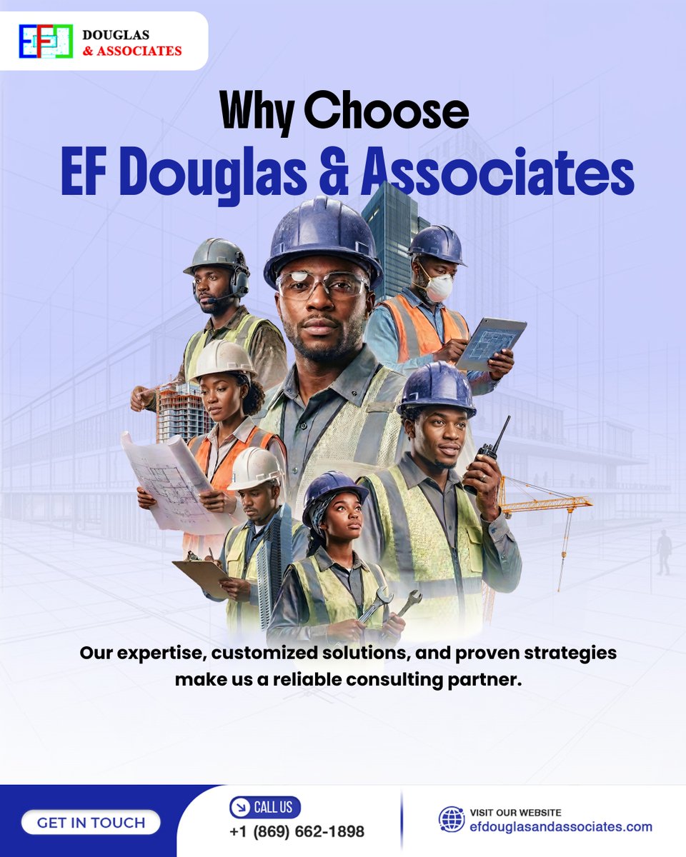 ef_douglas's tweet photo. Why Choose EF Douglas & Associates
At EF Douglas & Associates, we combine industry expertise, customized solutions, and strategic planning to deliver reliable results for every project.
🌐 Visit us: https://t.co/eoW3rfkSzi
#EFDouglasAndAssociates #EngineeringConsultants https://t.co/4DDmmRMTz9