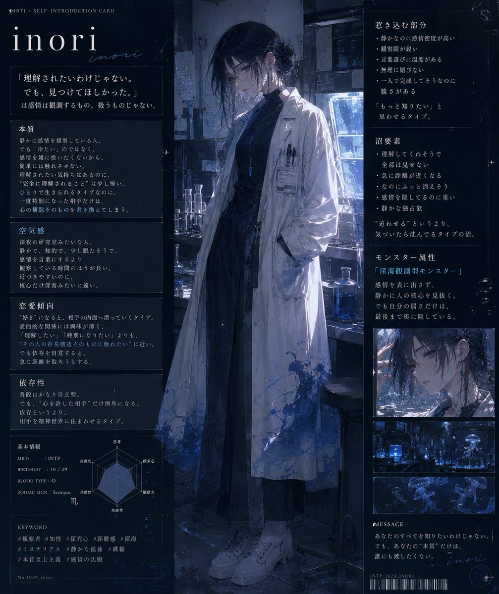 MBTI図鑑 × 自己紹介カード 私もやってみました