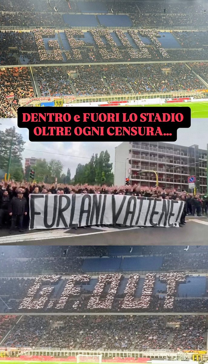 BANDITI CURVA SUD MILANO 🔴⚫🥷 tweet media