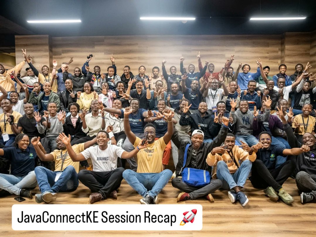 kenyanJug's tweet photo. On Saturday 9th May we hosted JavaConnectKE 2026 and it was a blast!

Here’s a recap of the sessions we had throughout the day 👇(thread)

Resources from the sessions will be posted soon, stay tuned!

#JavaConnectKE https://t.co/vPWemL9WsD