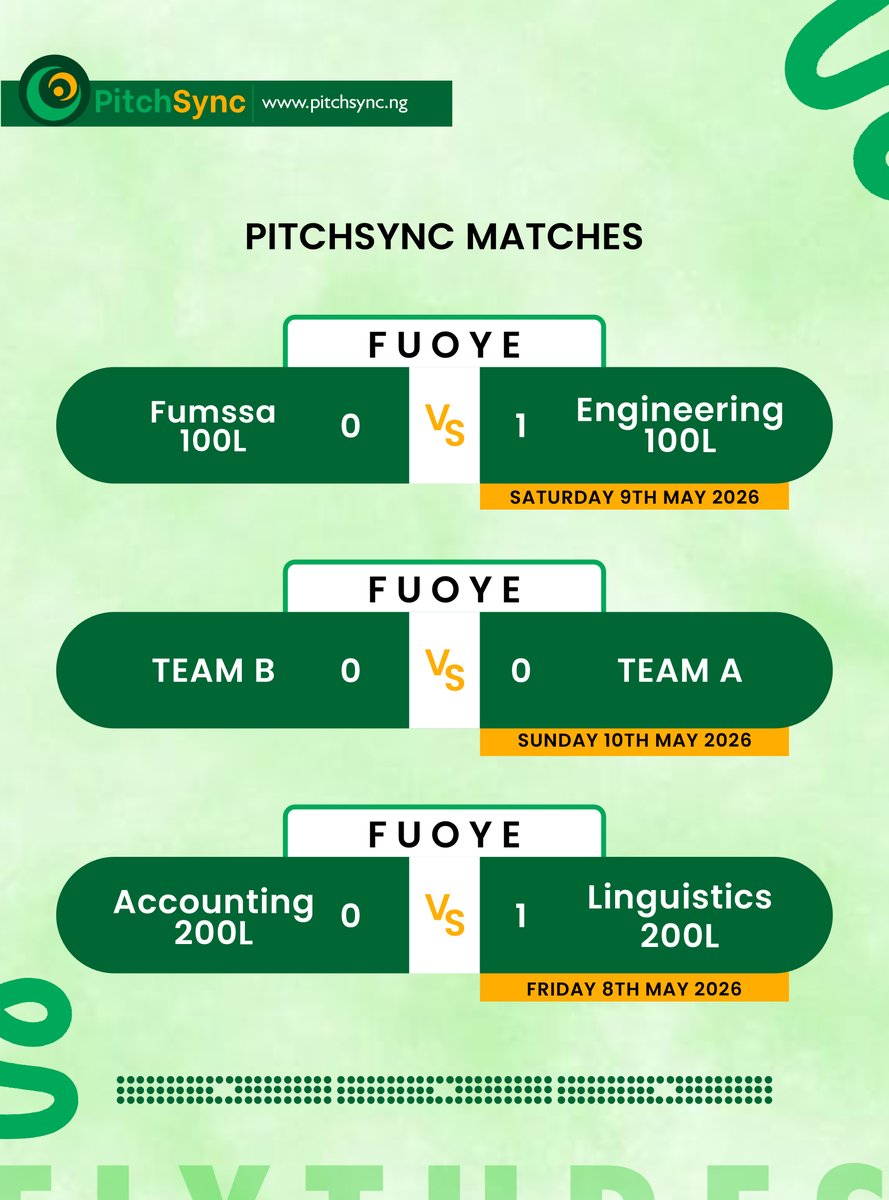 pitchsync_'s tweet photo. Weekly football chaos served fresh by PitchSync ⚽🔥

From shocking results to football drama… we’ve got you covered

Stay updated. Stay ahead. Stay synced ⚽📲

#SportNews https://t.co/m1rFByo1mo