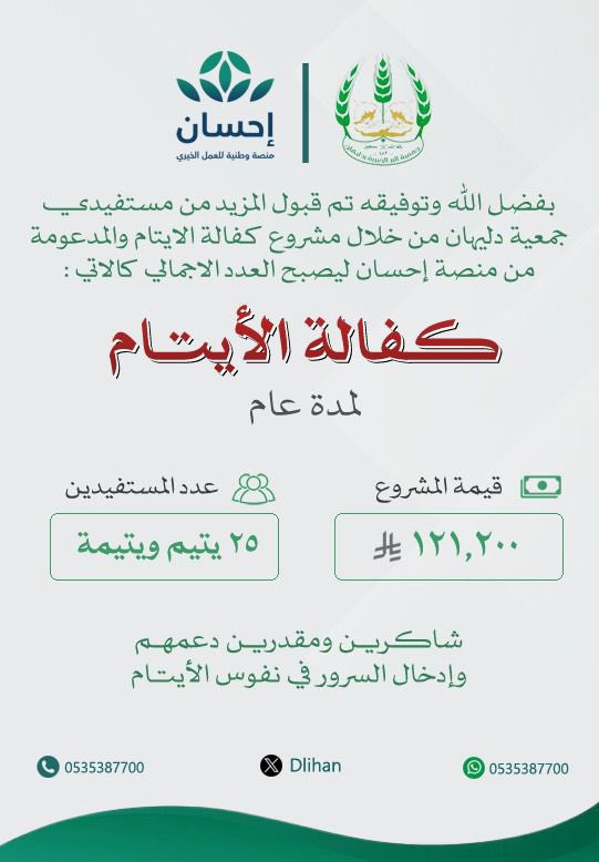 جمعية البر الخيرية بدليهان tweet media