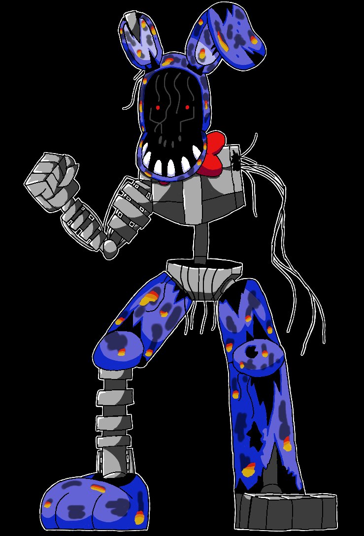Colttz__'s tweet photo. Ignited Bonnie is ready to punch someone! (he already got the night guards lol)

#FiveNightsAtFrickbears #FiveNightsAtFrickbears3
#frickbears3 https://t.co/CKAMZxCtN0