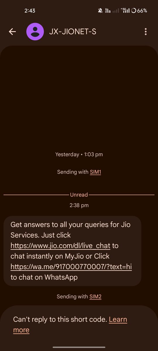 AyushSahaaa's tweet photo. @JioCare @reliancejio It is showing full network since two days but it is not working, there is Jio SIM in your phone and the other phone also, that is working, I talked to your help, they said it will be fine, nothing has happened yet, it is not working today. All sim is blocked https://t.co/gZL62k4DUo