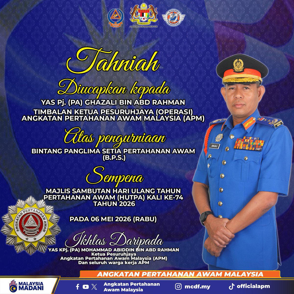Angkatan Pertahanan Awam Malaysia (APM) tweet media