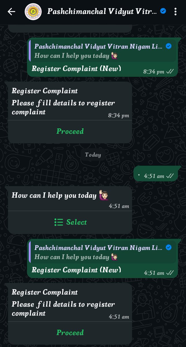 neerjanni2000's tweet photo. @UPPCLLKO @CMOfficeUP @EMofficeUP @aksharmaBharat @mduppcl Why complaint is not happening on @WhatsApp of @1912PVVNL whatsapp account? https://t.co/mc25IvEW65