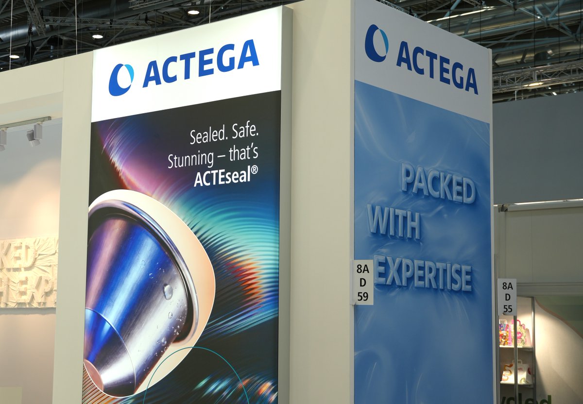 ACTEGA_global's tweet photo. Exciting days at #interpack 2026 in Düsseldorf. Join us and experience our extensive range of solutions for paper and board, flexible packaging, and labels. #ACTEGA https://t.co/Fo0zBrJfnI