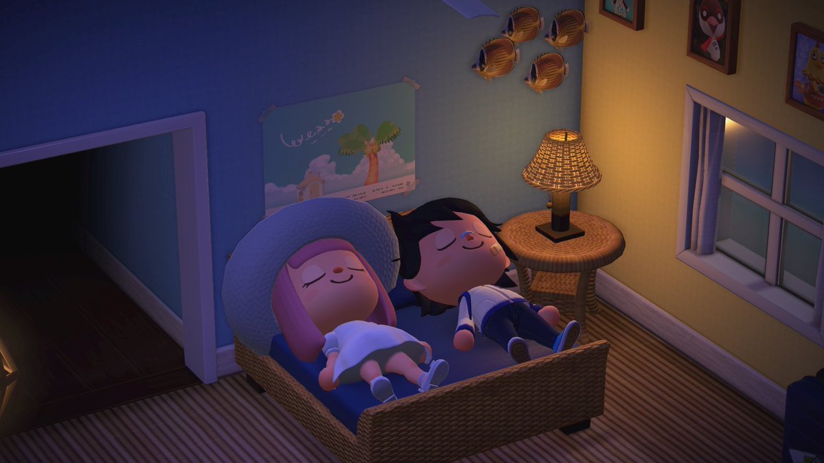 Cheyenn03427718's tweet photo. Sleeping with @Federxblue 🙈🥰
#ACNH https://t.co/eezAqyoUoh