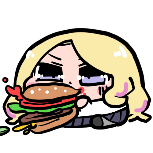 ハンバーガーを食べるのが下手な十王星南