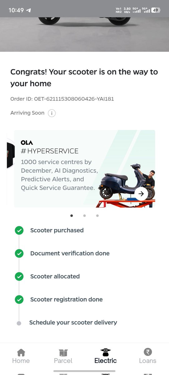MbDevil01's tweet photo. @OlaElectric Still no dispatch update even after escalation and promised delivery date crossed.

Ticket IDs: 12653585, 12764872, 12599026

Need actual resolution, not generic replies. https://t.co/EVP6bOdzYC