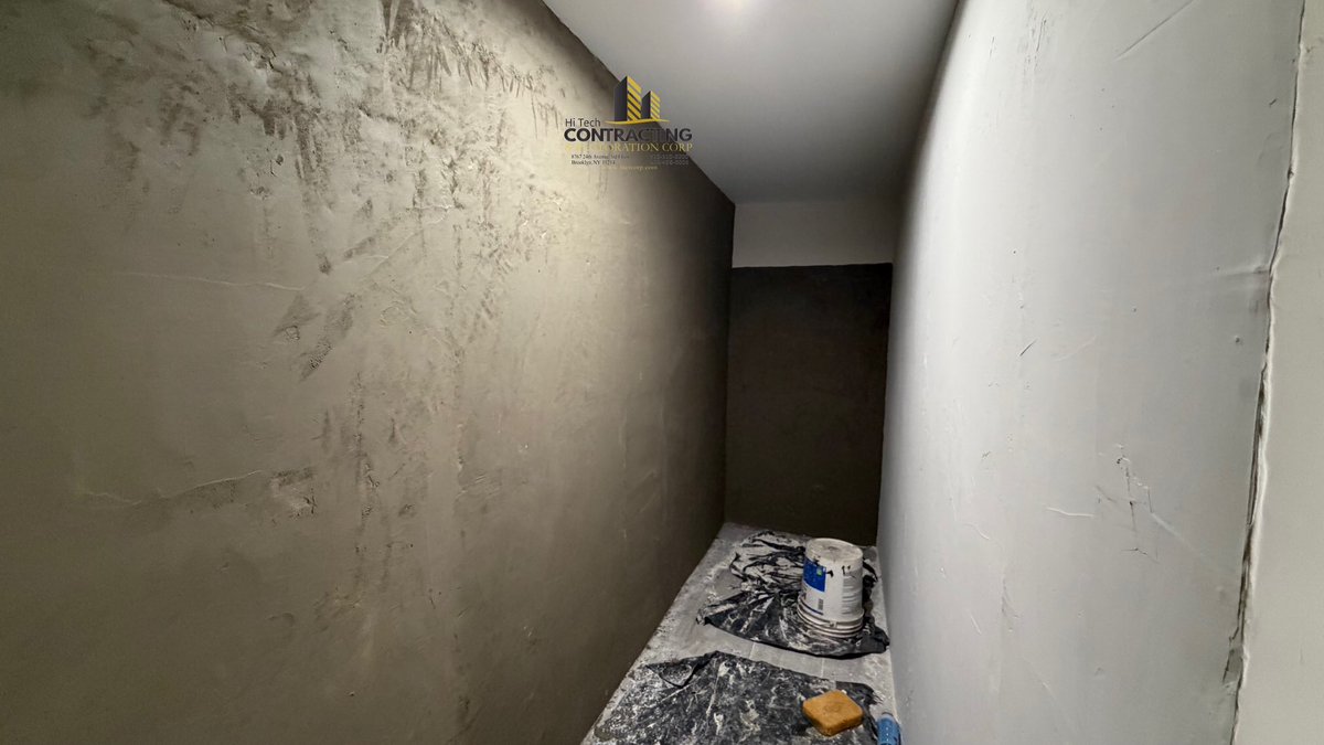 htcrcorp's tweet photo. Another successful waterproofing and concrete restoration project completed by Hi-Tech Contracting & Restoration Corp. in Fresh Meadows, Queens, New York 🔥

For this project, our team completed a full interior cellar wall waterproofing system designed to stop moisture penetration and strengthen deteriorated surfaces.

Scope of Work Included:

✔ Demolition and removal of all loose and deteriorated existing interior plaster walls  
✔ Complete cleaning and preparation of masonry wall surfaces  
✔ Application of SikaTop Seal 107 waterproofing cement system for long-lasting moisture protection  
✔ Waterproof coating applied to interior cellar foundation walls  
✔ Demolition and replacement of old existing backyard concrete  
✔ Installation and pouring of approximately 80 square feet of new concrete  
✔ Caulking and sealing of expansion joints on driveway and sidewalk areas to help prevent future water penetration and cracking  
✔ Complete cleanup and professional finishing

Another clean, strong, and long-lasting project completed by Hi-Tech Contracting & Restoration Corp. 💪

📍 Fresh Meadows, Queens, New York  
📞 718-510-6000  
🌐 https://t.co/h3bkAd4DRk
#htcrcorp #hitechcontracting #wallswaterproofing #concretework #freshmeadowsnyc