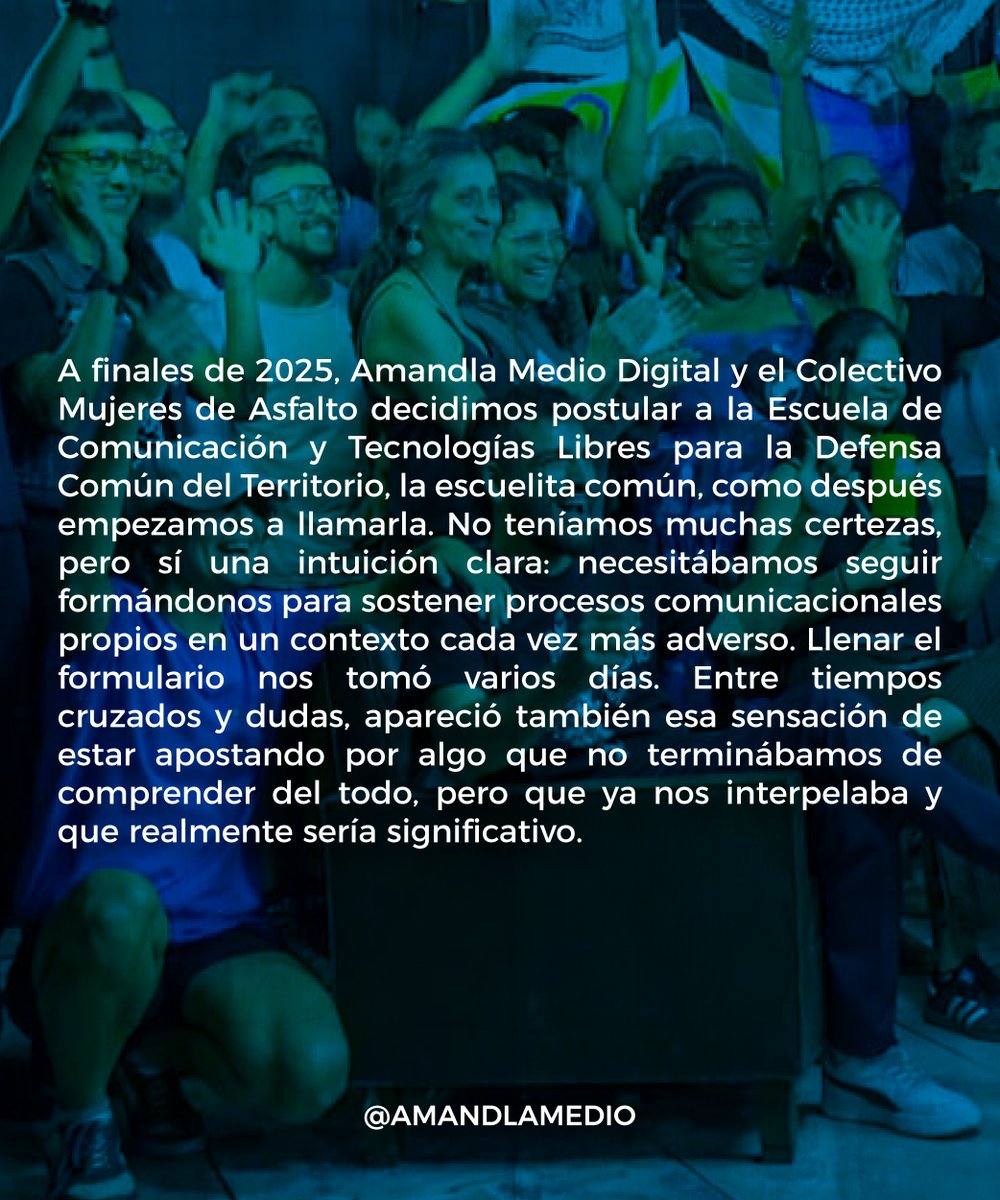 AMANDLAMedio's tweet photo. 💛 ¿Y si la patria también se construyera desde los afectos, las redes y el cuidado colectivo?

La Escuelita Común es un espacio donde aprender juntxs también significa crear comunidad y acompañarse 🌱✨

https://t.co/FrjIO4YOuA https://t.co/13pZMAuNdc
