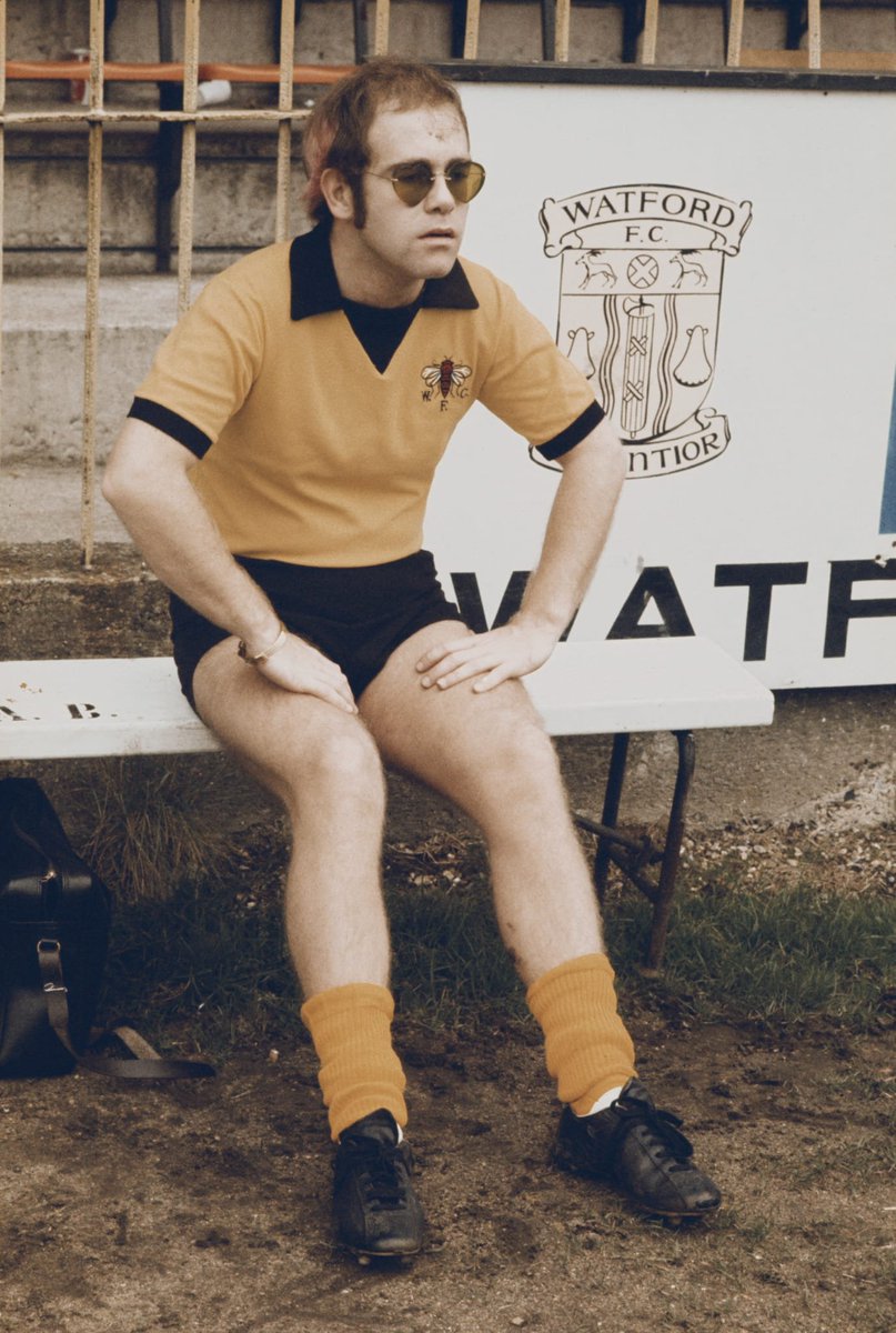 footyheritage's tweet photo. 50 years ago today, Jim Bonser resigned as chairman of Watford FC with his replacement being a supporter named Reg Dwight, more popularly known as Elton John.

On taking the reins, he said "I'm really serious about this. I hope people will not treat this as a gimmick. I've supported this club since I was seven years old."

Following the appointment of Graham Taylor, Watford stormed through the Football League from the Fourth Division to the First, eventually finishing second in the top flight, while reaching an FA Cup final and playing European football.

Was the Rocket Man Watford's greatest ever appointment?