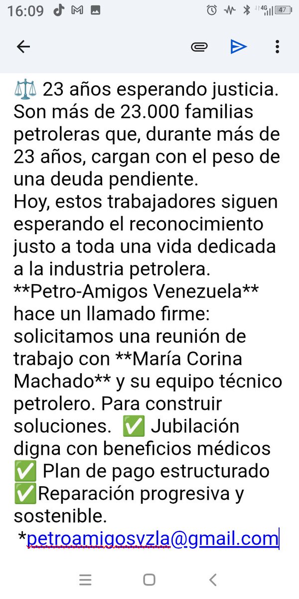 acero25200's tweet photo. petroamigosvzla@gmail.com

#DignidadParaLosPetroleros
#HeredamosSuDignidad
#LaLuchaContinúa
#GeneraciónRelevo
#PDVSANoEstaQuebrada
#PetroAmigosVenezuela
#PetroAmigosVzla https://t.co/UuRqPqyZQd