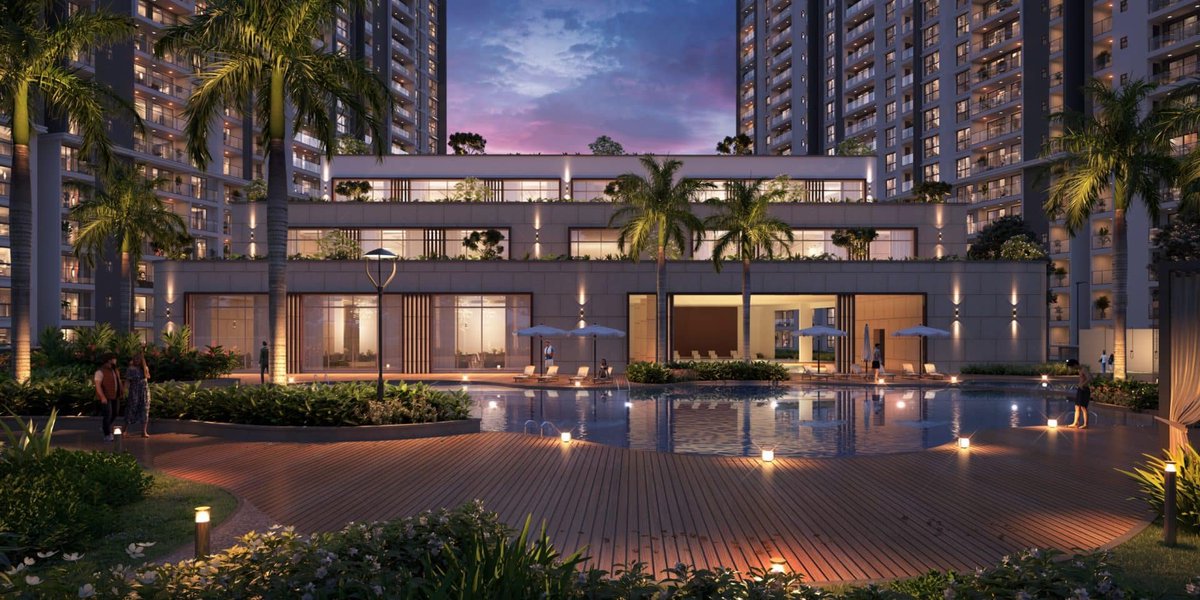 bangalore's tweet photo. Forest Province residential enclave launched Bengaluru

Forest Province launched as a ten acre residential enclave within The Right Life township in Bengaluru. The project features a one acre ground level forest equivalent to fifteen tennis courts. The development consists of eight towers with thirty-three floors each. Apartment configurations include three, three point five, and four BHK units with sizes ranging from one thousand seven hundred to two thousand eight hundred square feet.

 https://t.co/4dAofYv7i6